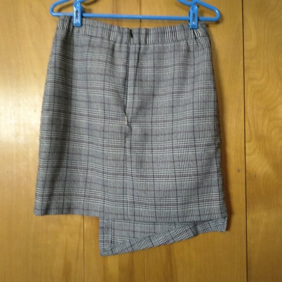 Chriselle Lim Women's Medium Houndstooth Asymmetrical Hem Skirt READ - Picture 7 of 8